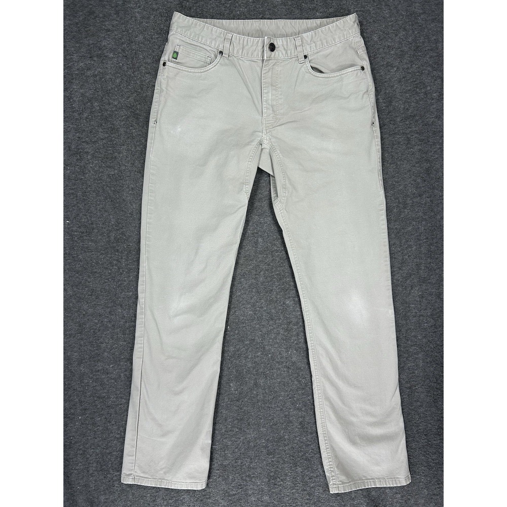 Stio Rivet Canvas Pants Mens 34L (fits 32x32) off white Beige Canvas Hiking